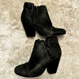 Rag & Bone - Margot Boot Black Crackle Metallic Shimmer Booties